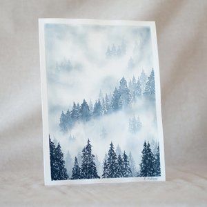 "Misty Mountains" Original Watercolour Painting